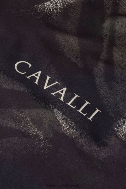 Roberto Cavalli نحيف متعدد الألوان أسنان ووشاح بطبعة حمار وحشي مُكَمِّلات 4H40H653