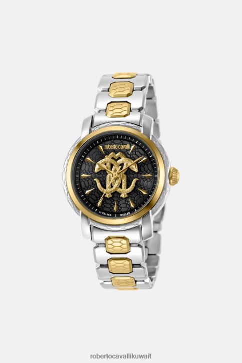 Roberto Cavalli نحيف موضة ساعة مرآة بنقش الثعبان مُكَمِّلات 4H40H678