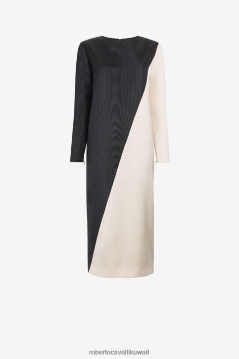 Roberto Cavalli نحيف متعدد الألوان فستان كتلة اللون ملابس 4H40H68