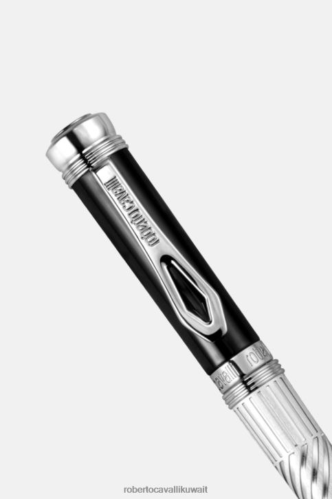 Roberto Cavalli نحيف طلاء الذهب والأسود قلم برأس كروي مُكَمِّلات 4H40H714