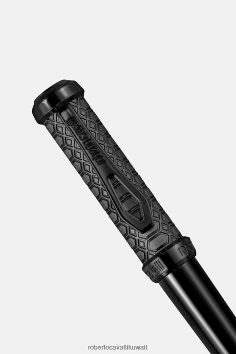 Roberto Cavalli نحيف الذهب الأصفر والورنيش الأسود قلم ثعبان مُكَمِّلات 4H40H716