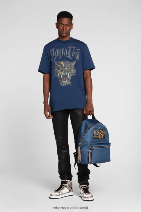 Roberto Cavalli رجال حار تي شيرت ملابس 4H40H764