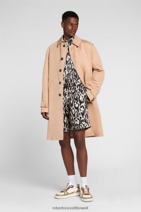 Roberto Cavalli رجال البصرية الأبيض قميص فستان قطن ملابس 4H40H794