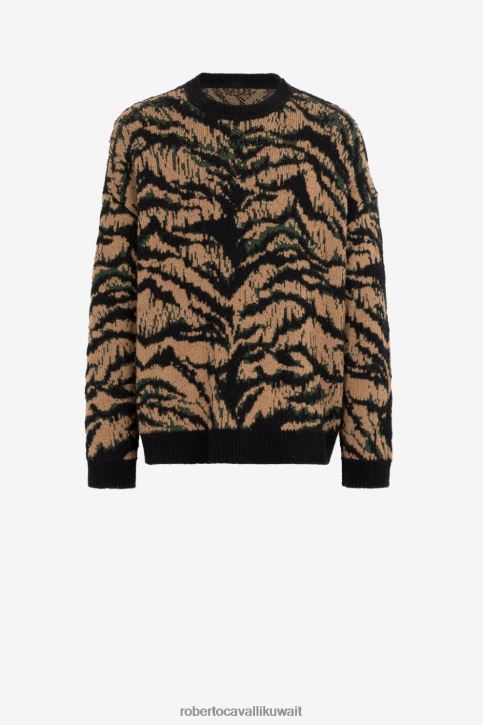 Roberto Cavalli رجال اللون البيج سترة جاكار الحرية ملابس 4H40H836