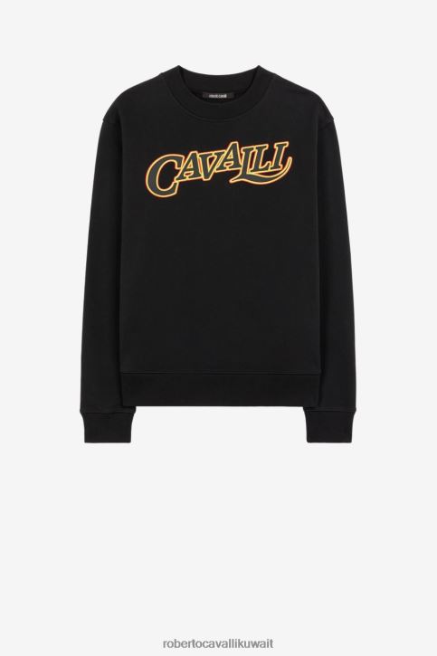 Roberto Cavalli رجال موضة سويت شيرت بطبعة جرافيك ملابس 4H40H839