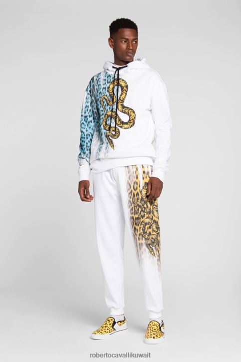 Roberto Cavalli رجال رشيقة هودي بطبعة حيوان ملابس 4H40H848
