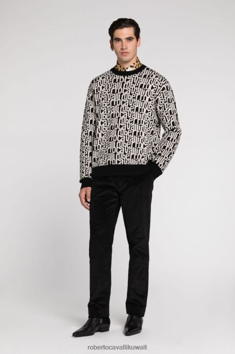 Roberto Cavalli رجال متعدد الألوان سترة إنتارسيا النمر ملابس 4H40H876