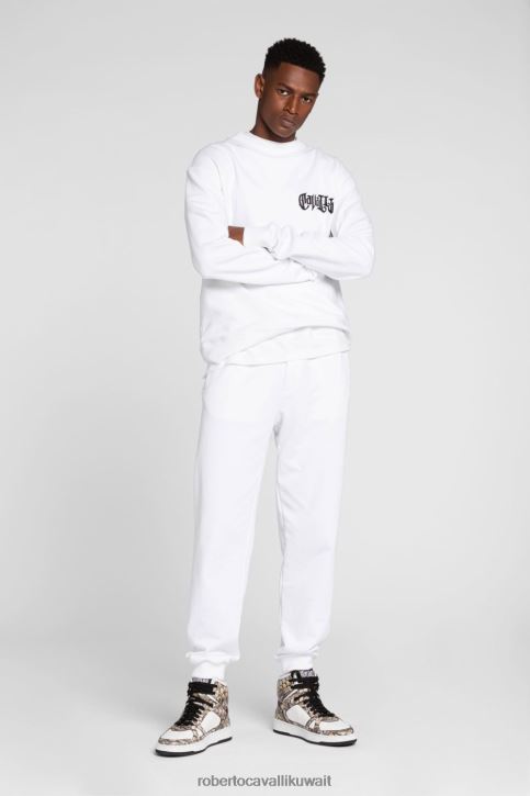 Roberto Cavalli رجال حار سويت شيرت من القطن بطبعة جرافيك ملابس 4H40H882