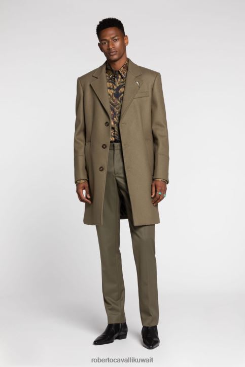 Roberto Cavalli رجال أسود سترة مبطنة على شكل ثعبان مرآة ملابس 4H40H898