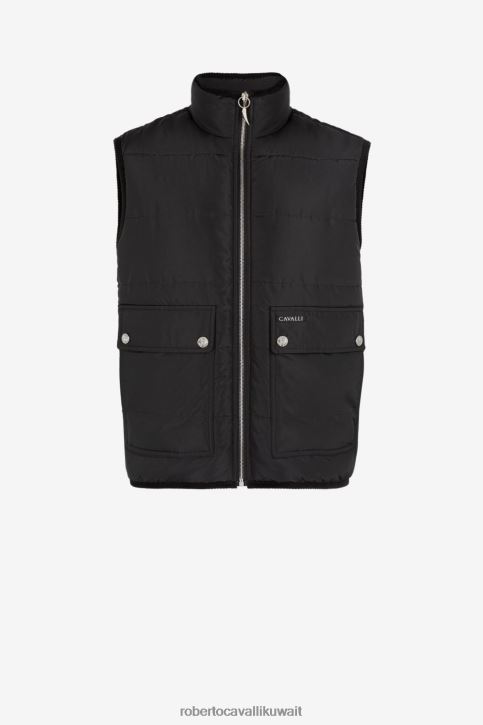 Roberto Cavalli رجال موضة جيليه مبطن بطبعة شعار ملابس 4H40H923