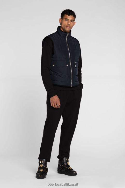 Roberto Cavalli رجال موضة جيليه مبطن بطبعة شعار ملابس 4H40H923