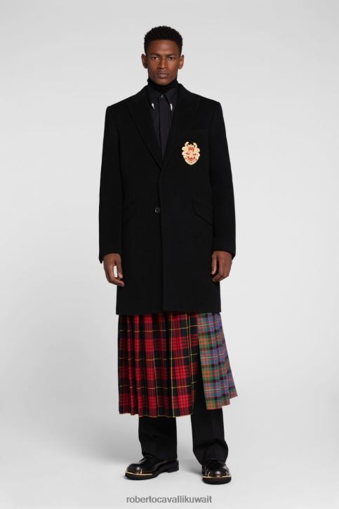 Roberto Cavalli رجال أنيق معطف بطبعة خليط ملابس 4H40H932