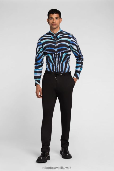 Roberto Cavalli رجال أخضر جينز ضيق مبيض ملابس 4H40H963