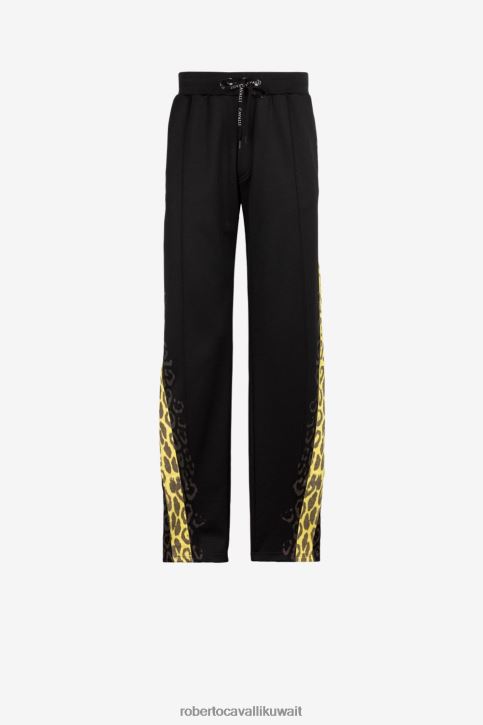 Roberto Cavalli رجال أنيق بنطال رياضي بطبعة جلد الفهد ملابس 4H40H974