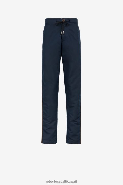 Roberto Cavalli رجال موضة بنطال رياضي برباط وشريط جانبي ملابس 4H40H975