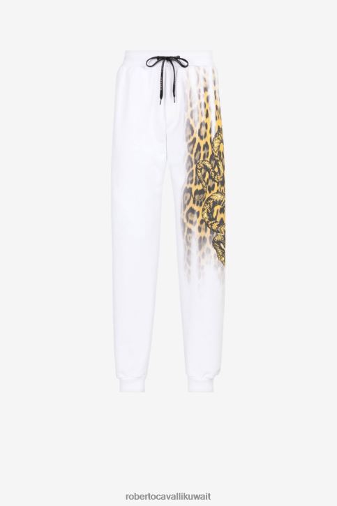 Roberto Cavalli رجال موضة بنطال رياضي بطبعة جلد الحيوان ملابس 4H40H978