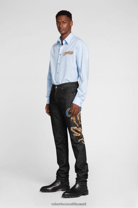 Roberto Cavalli رجال موضة بنطلون ملابس 4H40H979