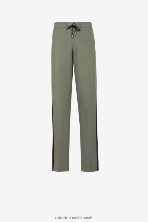 Roberto Cavalli رجال حار بنطال رياضي برباط وشريط جانبي ملابس 4H40H986