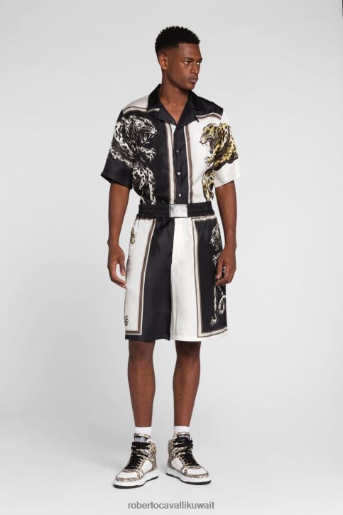 Roberto Cavalli رجال موضة جينز بقصة ضيقة ملابس 4H40H990