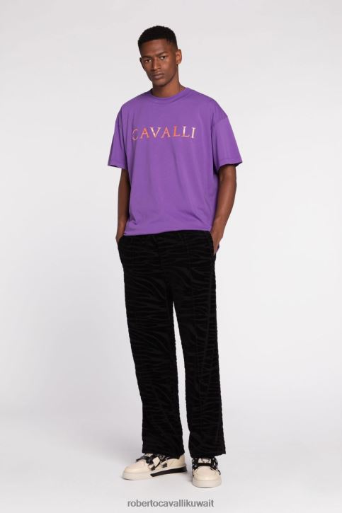Roberto Cavalli رجال موضة بنطال رياضي قطن ملابس 4H40H999