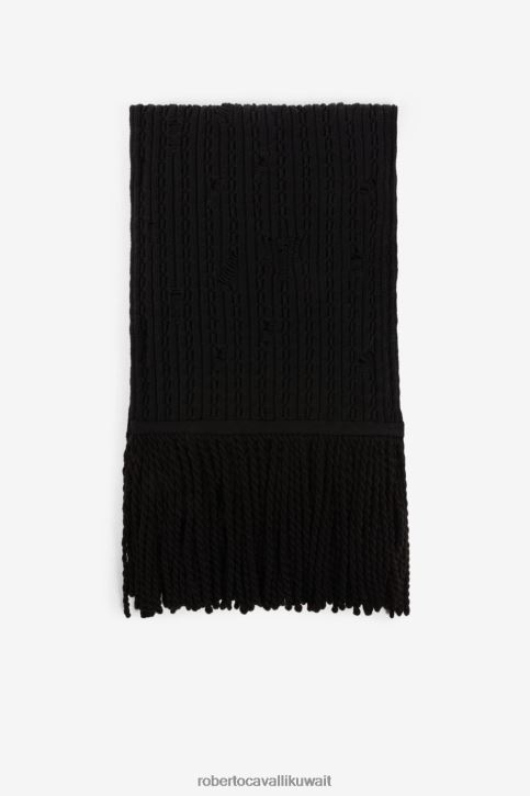 Roberto Cavalli رجال 5051 وشاح من الصوف المنسوج مُكَمِّلات 4H40H1220