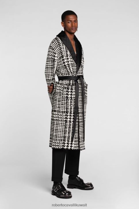 Roberto Cavalli رجال 7 جينز ضيق بتطريز جلد الثعبان ملابس 4H40H966