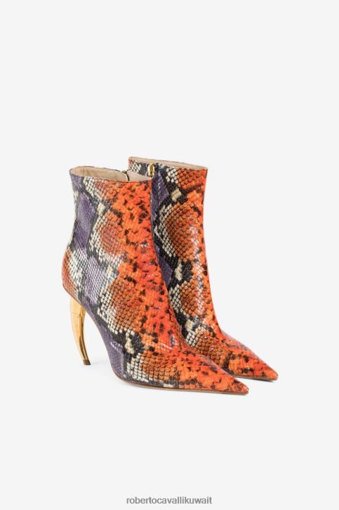 Roberto Cavalli نحيف 9260 حذاء بطبعة أسنان النمر أحذية 4H40H581