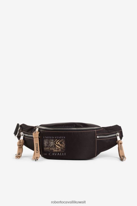 Roberto Cavalli رجال موضة حقيبة وسط بطبعة خليط من Animalier مُكَمِّلات 4H40H1188