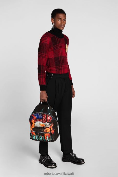 Roberto Cavalli رجال حار حامل بطاقات بطبعة خليط من تصميم Animalier مُكَمِّلات 4H40H1204