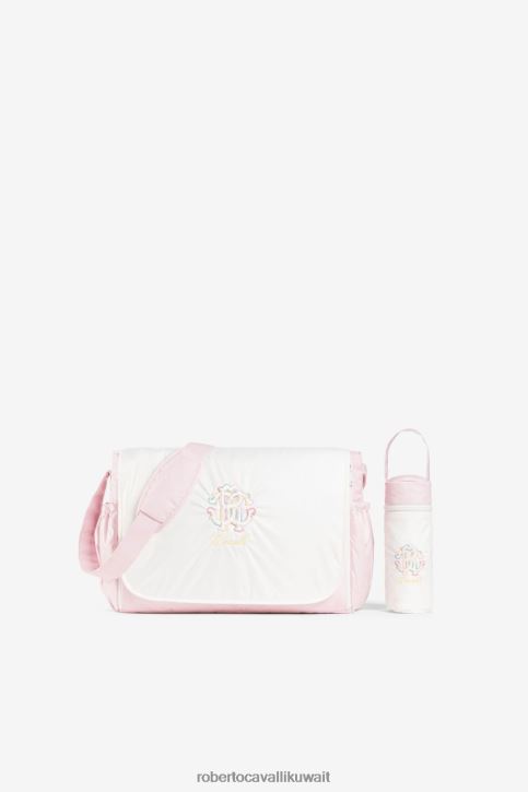 Roberto Cavalli فتيات لون القرنفل مجموعة حقائب تغيير مطرزة بشعار RC مُكَمِّلات 4H40H1367