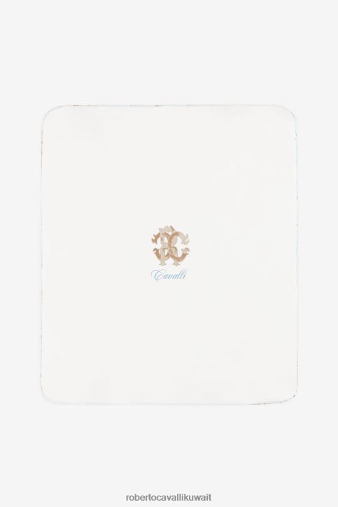 Roberto Cavalli أولاد ازرق فاتح حرف RC وعش أطفال بطباعة تخريمية مُكَمِّلات 4H40H1568