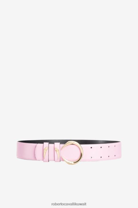 Roberto Cavalli نحيف طفل الوردي c شعار حزام جلد مُكَمِّلات 4H40H635