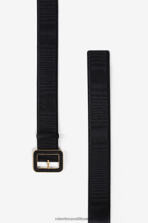 Roberto Cavalli نحيف عاج c شعار حزام جلد مُكَمِّلات 4H40H636