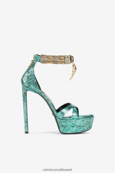 Roberto Cavalli نحيف cipria البغال أسنان النمر أحذية 4H40H531