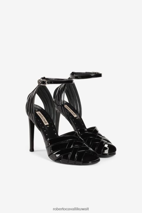 Roberto Cavalli نحيف d0226 مضخات ثعبان مرآة أحذية 4H40H491