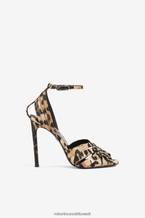 Roberto Cavalli نحيف d0226 مضخات ثعبان مرآة أحذية 4H40H491