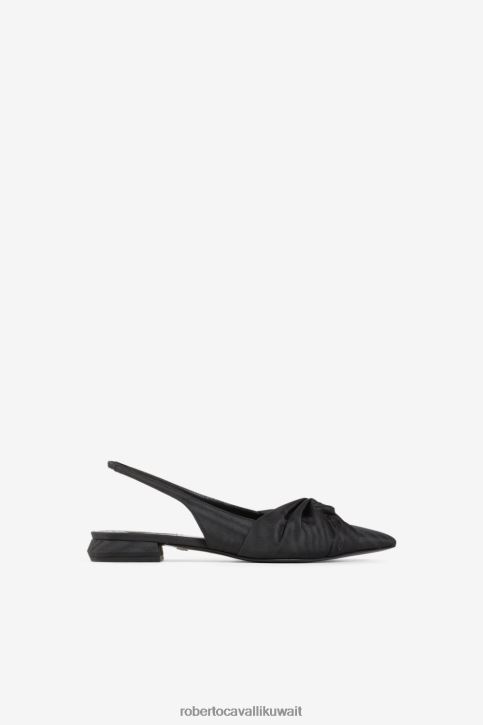 Roberto Cavalli نحيف d0226 حذاء لو بيتيغول بكعب خلفي مزين بالكريستال أحذية 4H40H499