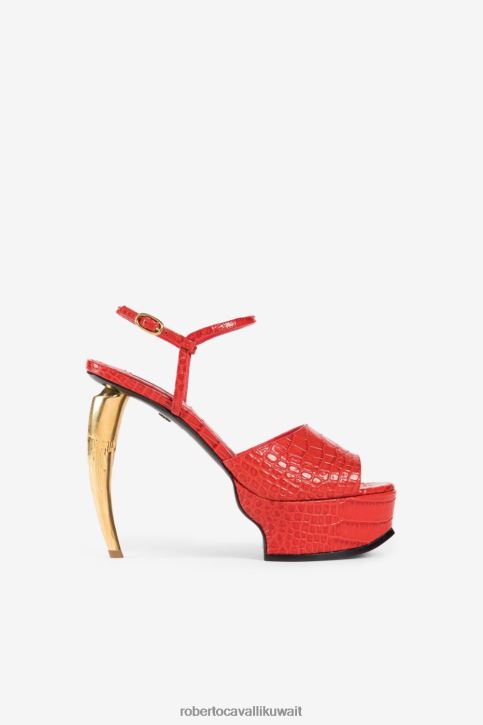 Roberto Cavalli نحيف d0226 صنادل منصة مضفرة أحذية 4H40H543