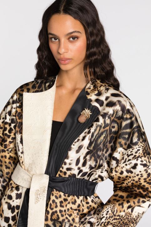 Roberto Cavalli نحيف d0607 صفعة مزينة بالحجر مُكَمِّلات 4H40H595