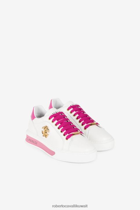 Roberto Cavalli نحيف d1555 أحذية رياضية ثعبان مرآة أحذية 4H40H484