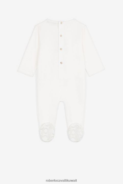 Roberto Cavalli فتيات لون القرنفل طقم أطفال من القطن بطبعة دمية دب ملابس 4H40H1226