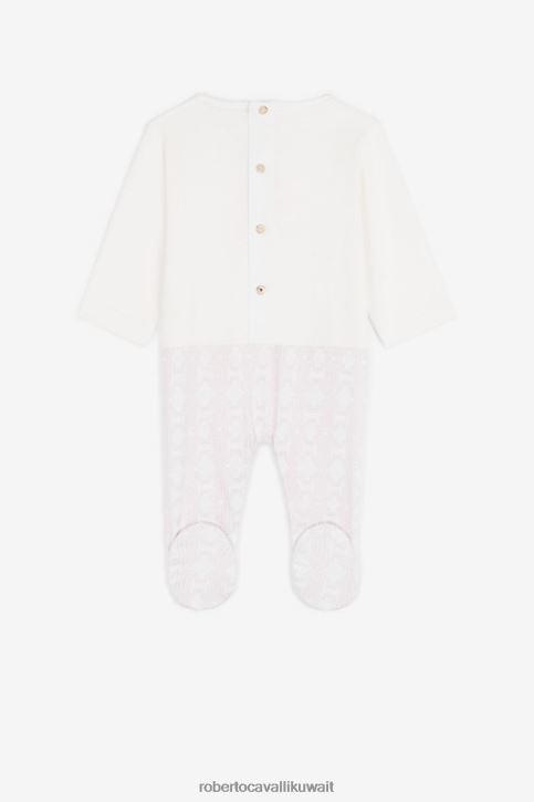 Roberto Cavalli فتيات لون القرنفل طقم أطفال مطرز بشعار آر سي ملابس 4H40H1232