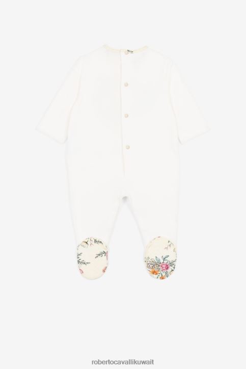 Roberto Cavalli فتيات أزرق طقم أطفال مطرز بالفراشة والفراولة ملابس 4H40H1348