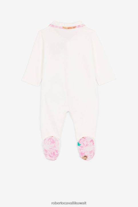 Roberto Cavalli فتيات لون القرنفل طقم أطفال بشعار مطرز ملابس 4H40H1359