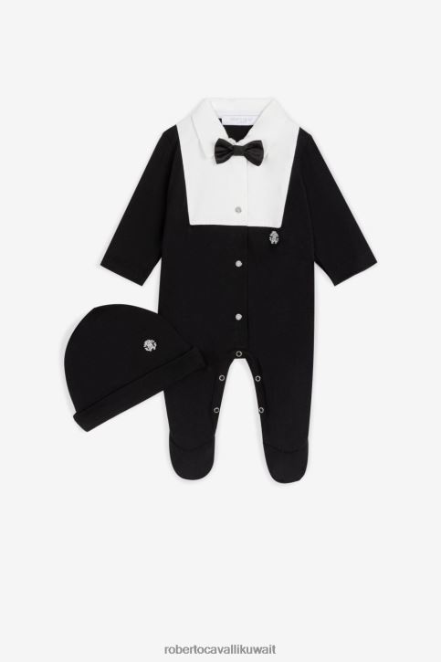 Roberto Cavalli أولاد أسود مجموعة ملابس السهرة ملابس 4H40H1564