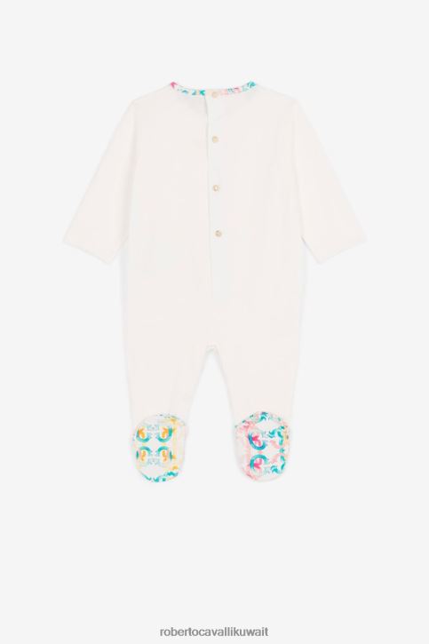 Roberto Cavalli أولاد ازرق فاتح طقم أطفال مطرز بشعار آر سي ملابس 4H40H1646