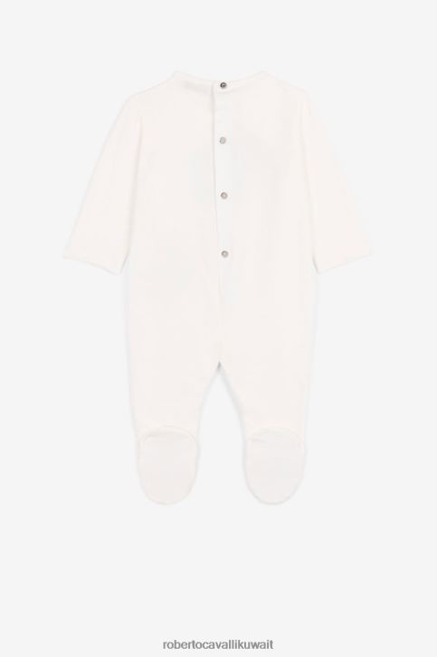 Roberto Cavalli أولاد ازرق فاتح طقم مكون من ثلاث قطع بطبعة نمر ملابس 4H40H1648