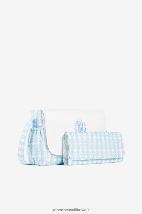 Roberto Cavalli أولاد ازرق فاتح رومبير بدون أكمام ملابس 4H40H1669