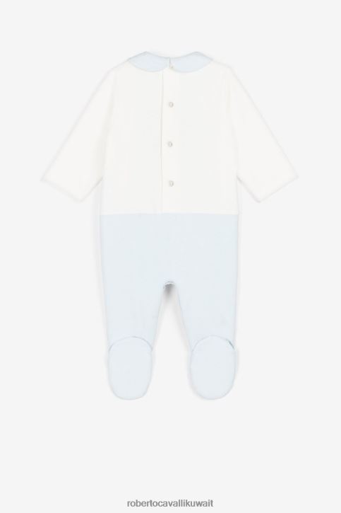 Roberto Cavalli أولاد ازرق فاتح طقم أطفال مطرز بشعار وRC ملابس 4H40H1645